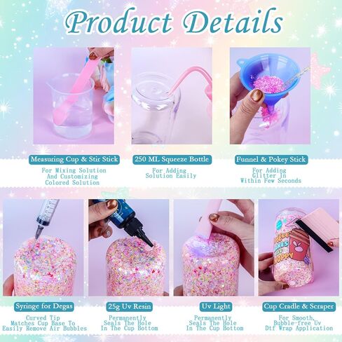 مجموعة أدوات العمل اليدوية من Snow Globe Tumbler، أدوات يدوية لأكواب Snow Globe، مجموعة أدوات يدوية أيضًا، الأكواب غير متضمنة in Kuwait