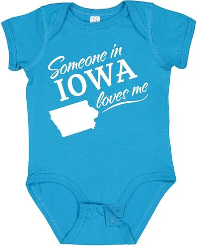 inktastic Someone in Iowa Loves Me Baby Bodysuit in Kuwait
