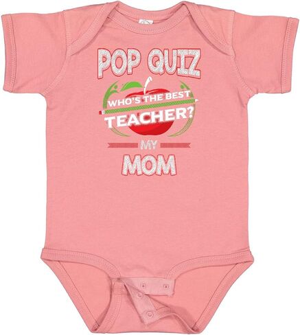 بدلة أطفال من Inktastic Pop Quiz Mom Best Teacher in Kuwait