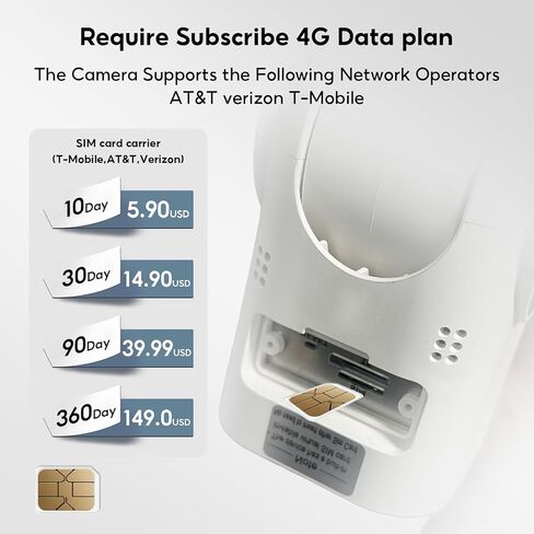 كاميرا أمان شمسية خلوية 4G LTE لاسلكية في الهواء الطلق، لا توجد كاميرا WiFi تعمل بالطاقة الشمسية مدمجة في بطاقة SIM، عرض مباشر بزاوية 360 درجة، رؤية ليلية ملونة 2K، مستشعر حركة PIR، كشف حركة AI in Kuwait