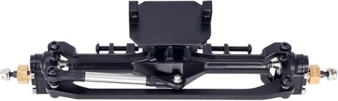 +10mm Diamond CNC Portal Axles with Lay Down Servo Mount & Links for 1/18 RC Crawler TRX4M Axle Upgrade Parts (Black-1Set) in Saudi Arabia