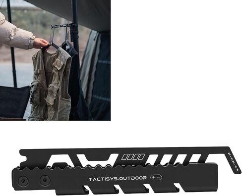Outdoor Camping Instant Display Light Stand 8 Levels Lamp Rack for Hiking Picnic, Stainless Steel Aluminum Alloy Hanging Rack in Kuwait