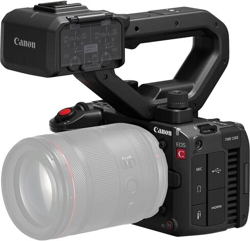 Canon EOS C50 Full-Frame Cinema Camera (Canon RF) with 24-105mm Lens Bundle + Wireless Microphone System + Accessory Package Including 64GB Memory, U-Grip, Case, Tripod, Software and More (31 Items) in Kuwait