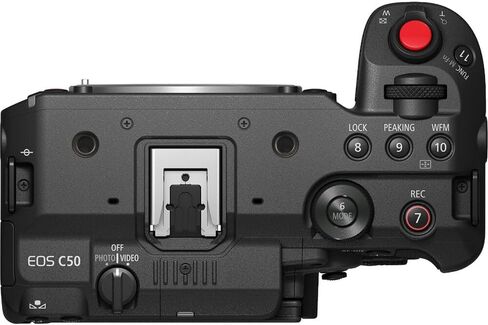 Canon EOS C50 Full-Frame Cinema Camera (Canon RF) with 24-105mm Lens Bundle + Wireless Microphone System + Accessory Package Including 64GB Memory, U-Grip, Case, Tripod, Software and More (31 Items) in Kuwait