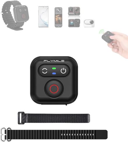 جهاز تحكم عن بعد بلوتوث لجهاز Insta360 ACE Pro 2 1 Go 3s Ultra X5 X4 X3، نطاق 51 متر مقاوم للماء متوافق مع GoPro Hero 13 12 11 10 9 8، DJ Osmo 360 Action 6 5 Pro 4 in Kuwait