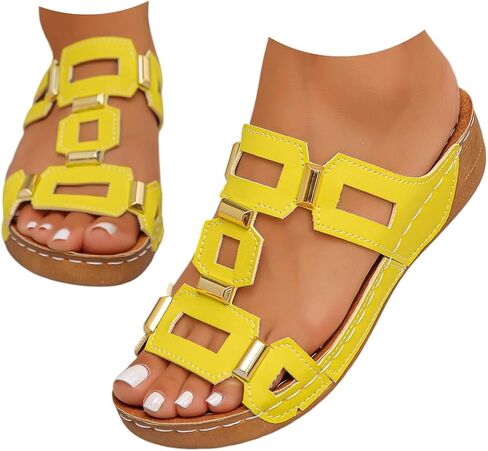 Women with Arch Support Soft Pool Slides Lightweight Beach Sandals, Womens Platform Thick Soles Flat Slides Sandal Comfy Slip On Colorful Shoes Summer Beach Travel Walking Sandals in Kuwait