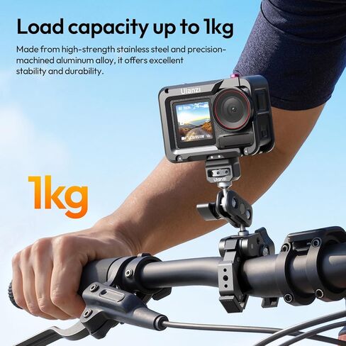 ULANZI CO78 Super Clamp Kit مع ذراع سحري، لكاميرا الحركة - 1/4 بوصة ودبابيس تحديد موقع ARRI + حامل حذاء بارد، 3 فك ورأس كروي مزدوج مصمم للتصوير المرن والمنخفض والعالي، سعة التحميل في حدود 1 كجم in Kuwait