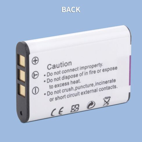 2-Pack LI-60B Battery and LCD Charger Kit for LI-60B NP-BY1 EN-EL11 D-Li78 Compatible with Nikon Coolpix S550 S560 Sony Action Cam Mini HDR-AZ1VR AZ1 AZ1V AZ1VR Olympus FE-370 in Kuwait