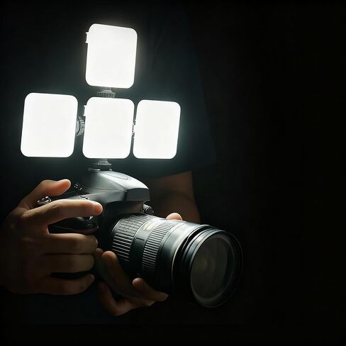 Portable LED RGB Fill Light Adjustable Light Output for Daily Video and Camera Use in Kuwait