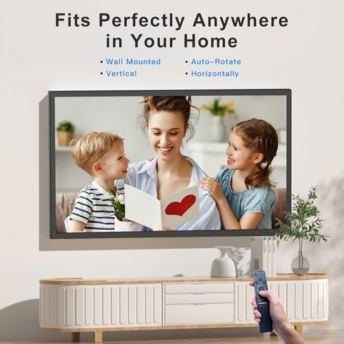 32-Inch 64GB Extra Large Digital-Picture-Frame - 1920x1080 IPS 1080P FHD WiFi Digital Photo Frame, Remote Control, Sync Smartphone Screen, Load Photos Videos from Phone via App Email, Gift for Mom Dad in Kuwait