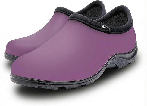 Sloggers ProLite Women’s Garden & Work Slip-On Shoes – 25% Lighter Waterproof Comfort Clogs with All-Day Insoles, UV Protection, Arch Support & Deep-Lug Traction – Made in USA with US & Imported Parts in Saudi Arabia