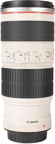 Canon EF 70-200mm f/4L is USM Telephoto Zoom Lens with Image Stabilization, L-Series Optics, Ultrasonic Autofocus, Sports Portrait Photography (1258B002) + Lens Filter Kit + More (10 Items) in Kuwait