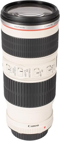 Canon EF 70-200mm f/4L is USM Telephoto Zoom Lens with Image Stabilization, L-Series Optics, Ultrasonic Autofocus, Sports Portrait Photography (1258B002) + Lens Filter Kit + More (10 Items) in Kuwait