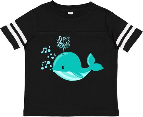 inktastic Cute Singing Whale Toddler T-Shirt in Kuwait