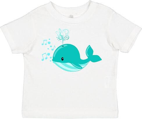 inktastic Cute Singing Whale Toddler T-Shirt in Saudi Arabia