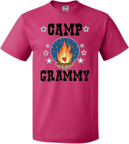inktastic Camp Grammy with Campfire and Stars Adult T-Shirt in Kuwait