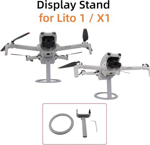 حامل شاشة سطح المكتب متوافق مع DJI Lito 1، X1 - حامل مضاد للانزلاق مكون من 3 قطع، بلاستيك صديق للبيئة، ثابت لعرض المكتب/المكتب in Kuwait