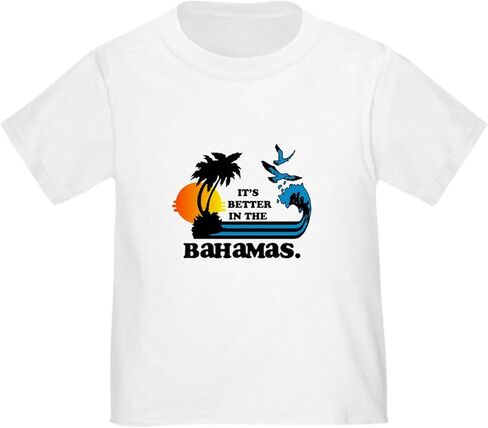تي شيرت CafePress It's Better in The Bahamas تي شيرت لطيف برسومات للأطفال الصغار، 100% قطن in Kuwait
