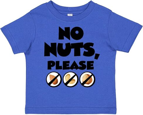 inktastic No Nuts, Please- Tree Nut Food Allergies Toddler T-Shirt in Saudi Arabia