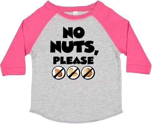inktastic No Nuts, Please- Tree Nut Food Allergies Toddler T-Shirt in Saudi Arabia