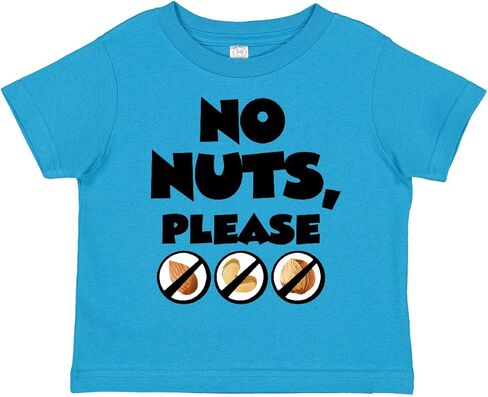 inktastic No Nuts, Please- Tree Nut Food Allergies Toddler T-Shirt in Saudi Arabia