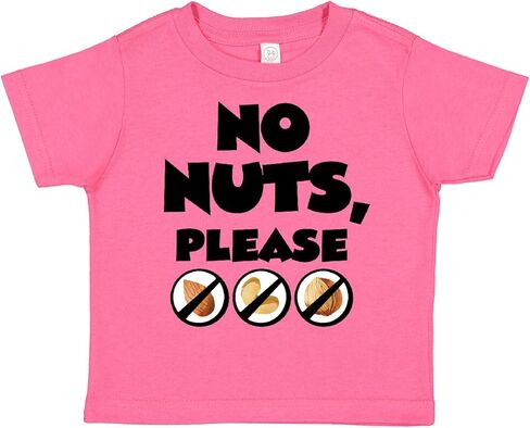 inktastic No Nuts, Please- Tree Nut Food Allergies Toddler T-Shirt in Saudi Arabia