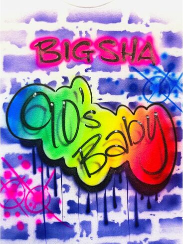 Airbrush Graffiti 90's Baby T Shirt in Kuwait