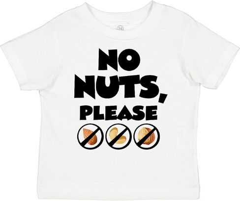 inktastic No Nuts, Please- Tree Nut Food Allergies Toddler T-Shirt in Saudi Arabia