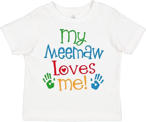 تي شيرت Inktastic Me Meemaw Loves Me اللطيف للأطفال الصغار in Kuwait