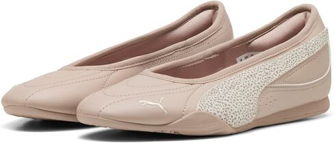 حذاء نسائي من PUMA Catch Soleil Ballerina Topcat Trainers - Rose Latte Frosted Ivory PUMA Gold، 8 in Kuwait