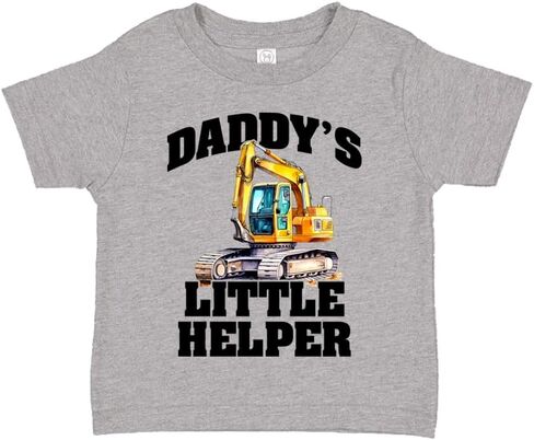 تي شيرت Daddy's Little Helper Excavator Baby قطعة واحدة أو تي شيرت للأطفال الصغار هدية للأطفال in Kuwait