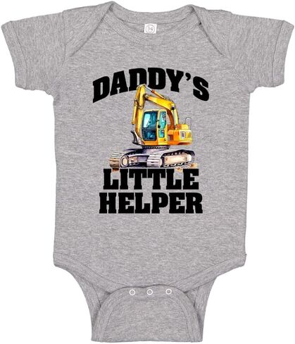 تي شيرت Daddy's Little Helper Excavator Baby قطعة واحدة أو تي شيرت للأطفال الصغار هدية للأطفال in Saudi Arabia