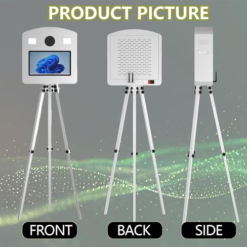 Photo Booth Machine with 15.6" Interactive Touch Screen,Retractable Vintage DSLR Mirror Photo Booth with Flight Case for Events Parties Wedding Rental (Machine+Camera+Printer) in Saudi Arabia