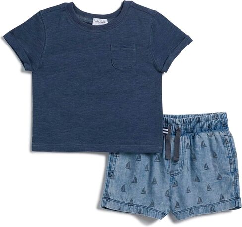 Splendid Baby Boys' Sail Away Short and Tee Shirt 2-piece Set in Kuwait