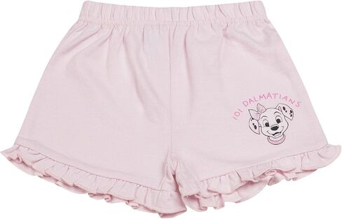 Magic Threadz Disney Clothes Baby Girls 2-Piece Short Set with Tee & Short - Minnie, Pooh, Stitch & Dalmatians Sizes (12M-3T) in Saudi Arabia