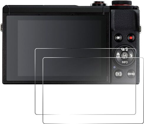 قطعتان من واقي الشاشة متوافق مع كاميرا Canon SX740 HS SX730 HS، طبقة زجاجية مقسى 0.25 مم، مثالية لعشاق كاميرا التصوير الفوتوغرافي أثناء السفر، سهلة التركيب in Kuwait