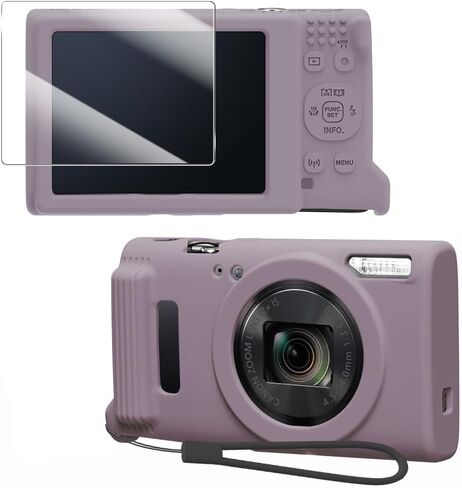 حافظة من السيليكون لكاميرات Canon PowerShot IXY 650/ELPH 360، حافظة كاميرا من السيليكون الناعم، حافظة واقية محمولة مقاومة للخدش لجسم الكاميرا (وردي) in Kuwait