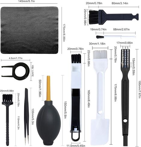 Keyboard Cleaning Brush，Anti Static Brush for Computer Car Player Cleaning Brush Kit Blowing Dust Ball in Kuwait