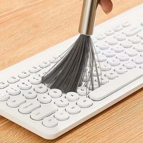 1 قطعة فرشاة تنظيف معلقة بمقبض طويل متعددة الأغراض من الفولاذ المقاوم للصدأ، لا تحتاج إلى طاقة، أداة تنظيف مريحة in Kuwait