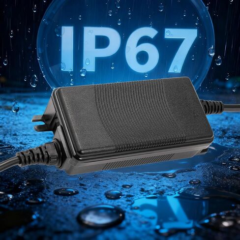 12V 3A IP67 Waterproof Power Adapter 12V 36W Dual-Cable Desktop Power Supply UL Certified Suitable for LED Strip Lights, Security Surveillance Cameras in Kuwait