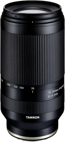 عدسة تامرون 70-300 ملم F/4.5-6.3 Di III RXD لمجموعة كاميرات سوني ذات الإطار الكامل وAPS-C مع حافظة صلبة مقاومة للطقس (عنصران) in Kuwait