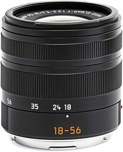 عدسة Leica 011-080 Vario-Elmar-T 18-56/f3.5-5.6 ASPH كبيرة الحجم باللون الأسود المؤكسد in Kuwait