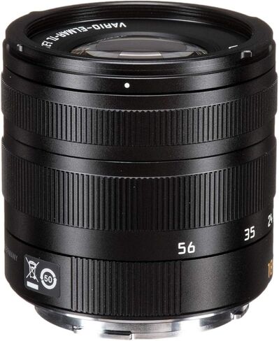 عدسة Leica 011-080 Vario-Elmar-T 18-56/f3.5-5.6 ASPH كبيرة الحجم باللون الأسود المؤكسد in Kuwait