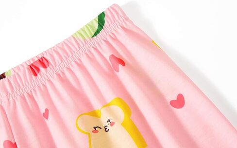 Girls' Long Sleep Pajama Pants – Soft Colorful Print Lounge Bottoms Size 6-18 in Saudi Arabia