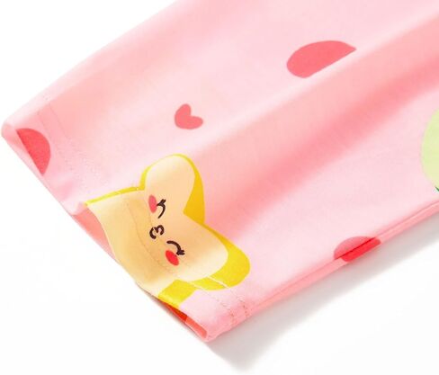 Girls' Long Sleep Pajama Pants – Soft Colorful Print Lounge Bottoms Size 6-18 in Saudi Arabia