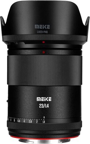 Meike 23mm F1.4 Ultra Wide Angle APS-C Frame Auto Focus Fixed Prime Portrait Lenses for Sony E Mount Mirrorless Cameras ZV-E10 FX30 A6600 A6400 A5000 A5100 A6000 A6100 A6300 A6500 A6700 in Kuwait