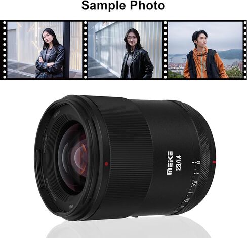 Meike 23mm F1.4 Ultra Wide Angle APS-C Frame Auto Focus Fixed Prime Portrait Lenses for Sony E Mount Mirrorless Cameras ZV-E10 FX30 A6600 A6400 A5000 A5100 A6000 A6100 A6300 A6500 A6700 in Kuwait
