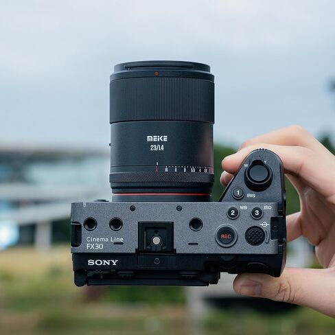 Meike 23mm F1.4 Ultra Wide Angle APS-C Frame Auto Focus Fixed Prime Portrait Lenses for Sony E Mount Mirrorless Cameras ZV-E10 FX30 A6600 A6400 A5000 A5100 A6000 A6100 A6300 A6500 A6700 in Kuwait