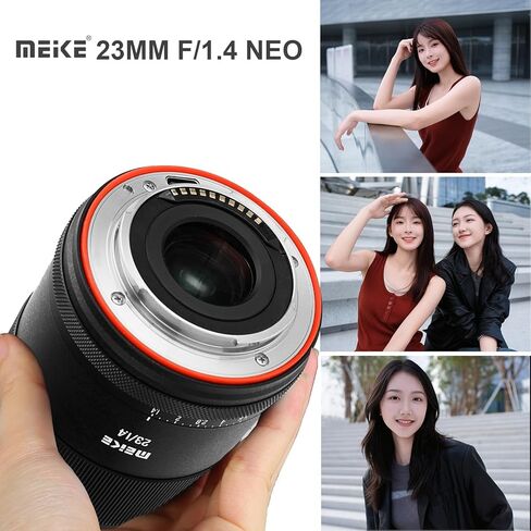 Meike 23mm F1.4 Ultra Wide Angle APS-C Frame Auto Focus Fixed Prime Portrait Lenses for Sony E Mount Mirrorless Cameras ZV-E10 FX30 A6600 A6400 A5000 A5100 A6000 A6100 A6300 A6500 A6700 in Kuwait