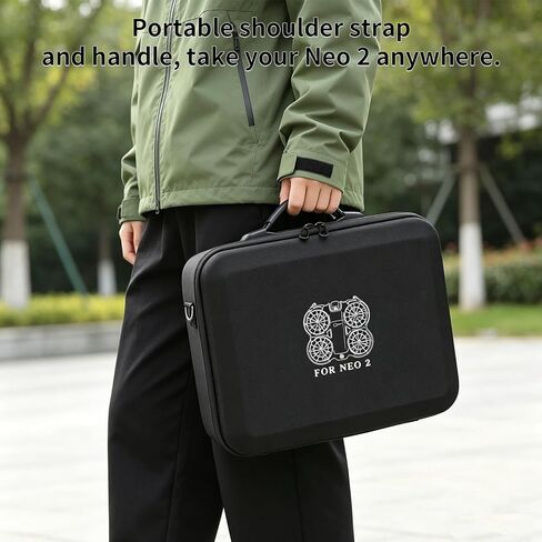Protective Case for DJI Neo 2, Portable Travel Carrying Case Storage Case for DJI Neo 2 Batteries and Digital Transceiver Accessories in Saudi Arabia